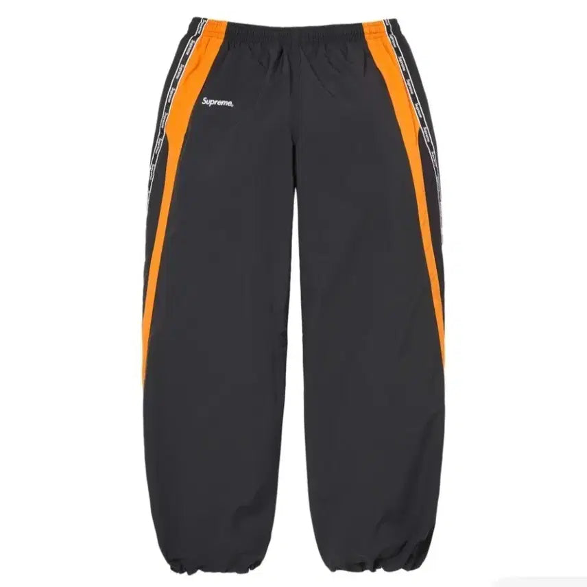[BUNJANG] Supreme Logo Taping Track Pants Orange / [S]슈프림 로고 테이핑 트랙 팬츠 오렌지 - 26SS