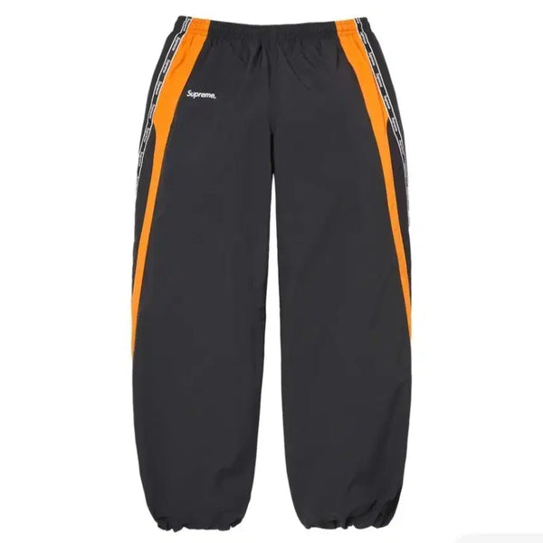 [BUNJANG] Supreme Logo Taping Track Pants Orange / [S]슈프림 로고 테이핑 트랙 팬츠 오렌지 - 26SS