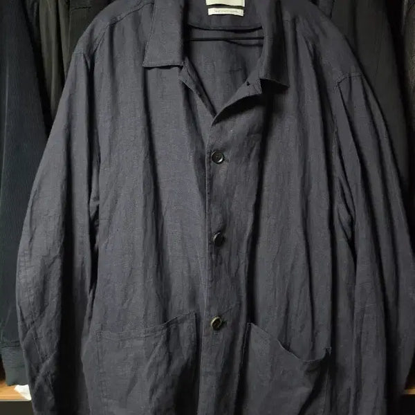 [BUNJANG] Ourselves Linen Work Jacket / [3] 아워셀브스 린넨 워크자켓