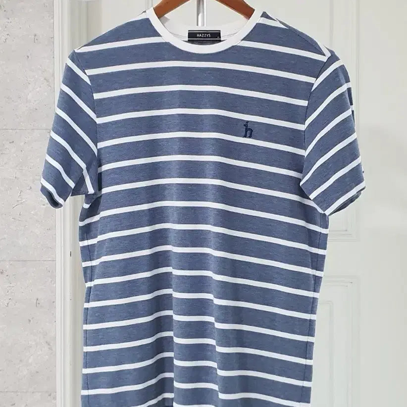[BUNJANG] Hazzys Striped Short Sleeve T-Shirt Size 95 / 헤지스 스트라이프 반팔티 95