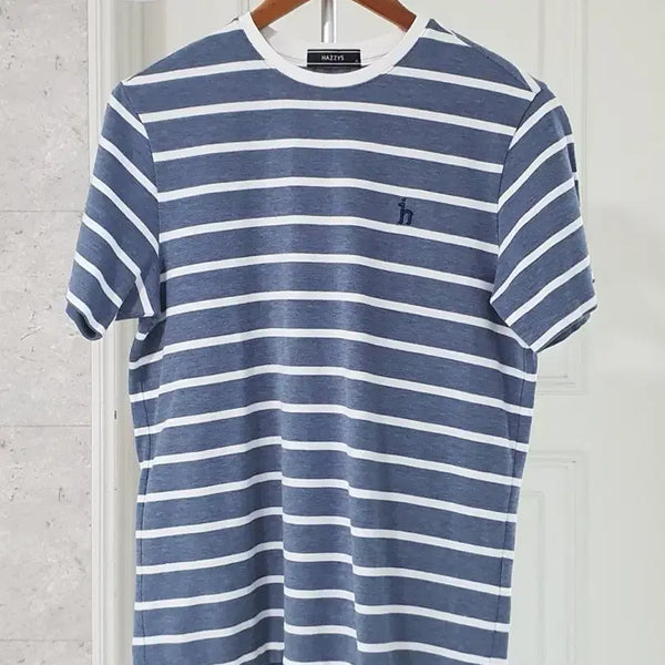 [BUNJANG] Hazzys Striped Short Sleeve T-Shirt Size 95 / 헤지스 스트라이프 반팔티 95