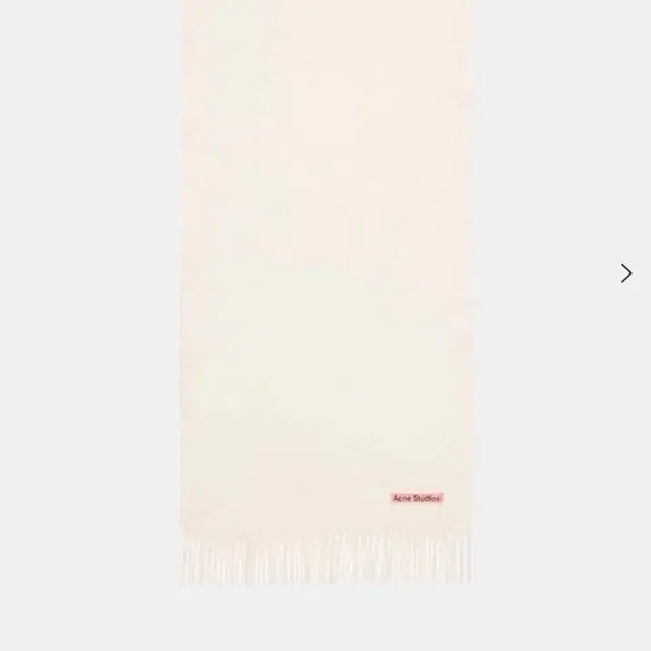 [BUNJANG] Acne Studios Slim Fringe Wool Scarf Warm White / 이번주만!!)아크네 스튜디오 슬림 프린지 울머플러 웜화이트