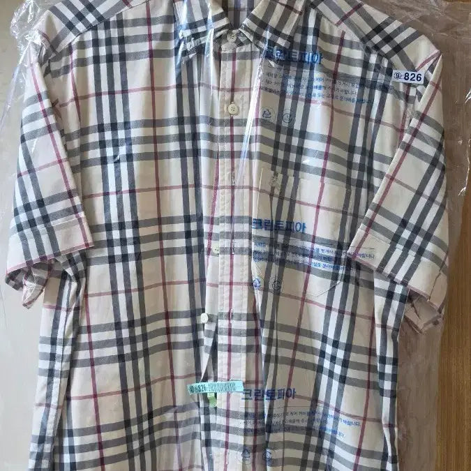 [BUNJANG] Burberry Check Short Sleeve Shirt / 버버리 체크 반팔 셔츠 (정품)