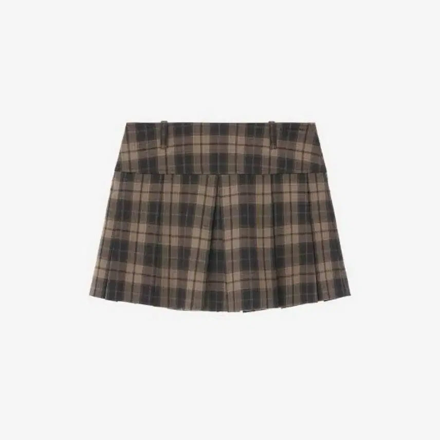 [BUNJANG] Check Pattern Pleated Mini Skirt / 지지지 체크 패턴 플리츠 미니스커트