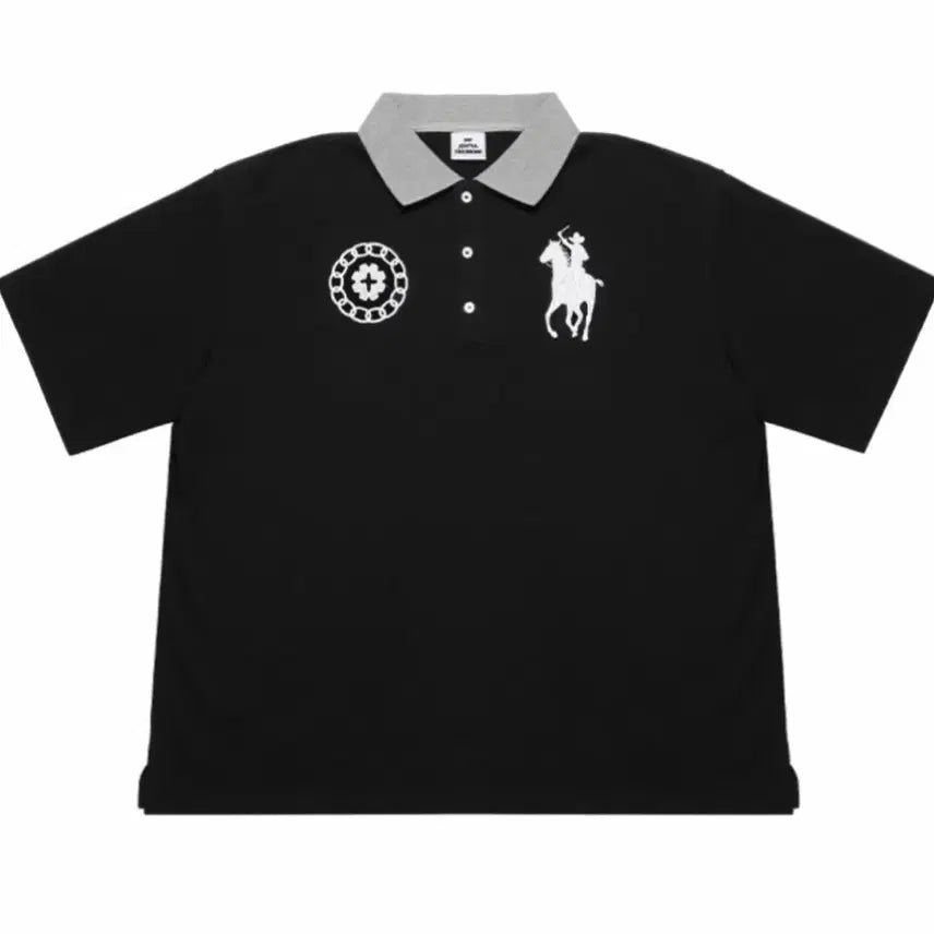 [BUNJANG] MJD Oversized Cowboy Polo Black / [L] MJD 오버사이즈 카우보이 폴로 블랙
