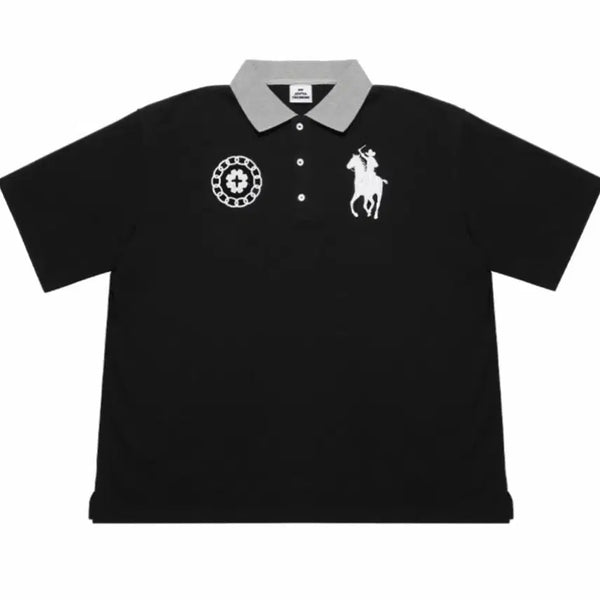 [BUNJANG] MJD Oversized Cowboy Polo Black / [L] MJD 오버사이즈 카우보이 폴로 블랙