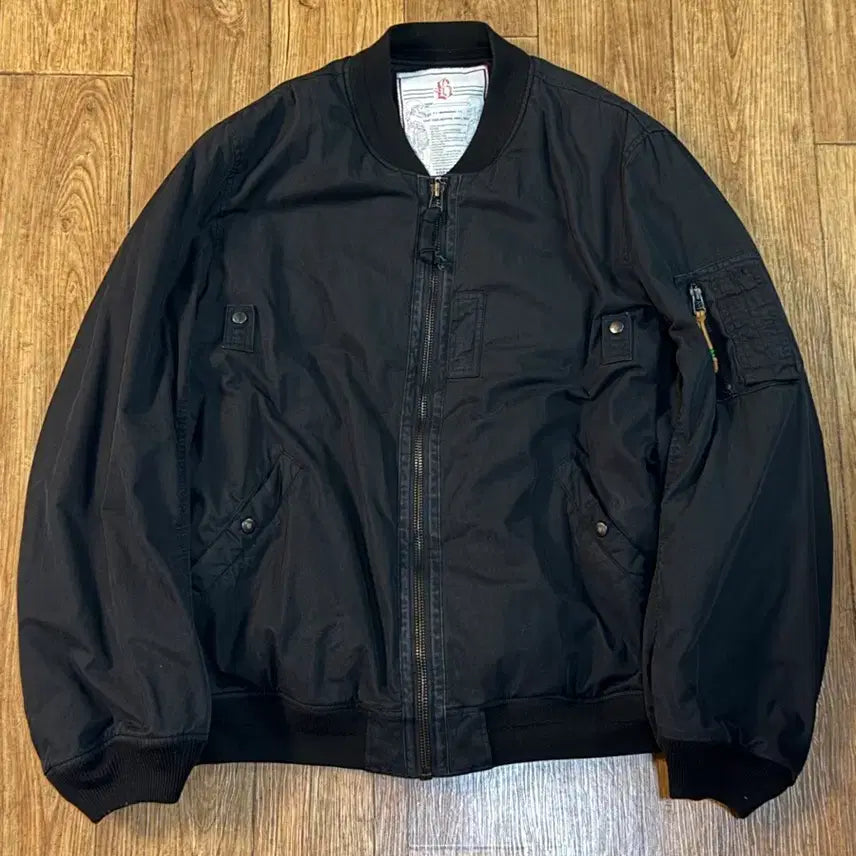[BUNJANG] Blackout Cotton MA-1 Jacket (XXL, 2XL) / [xxl,2xl] 블랙아웃 코튼 ma-1 블랙