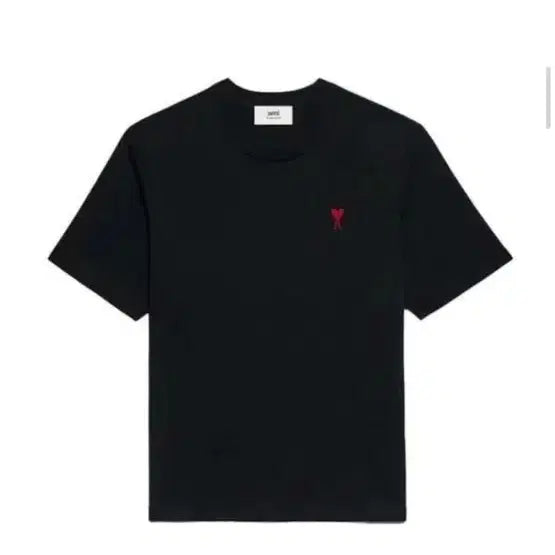 [BUNJANG] AMI Black Short Sleeve T-Shirt XL / 아미 반팔티 xl