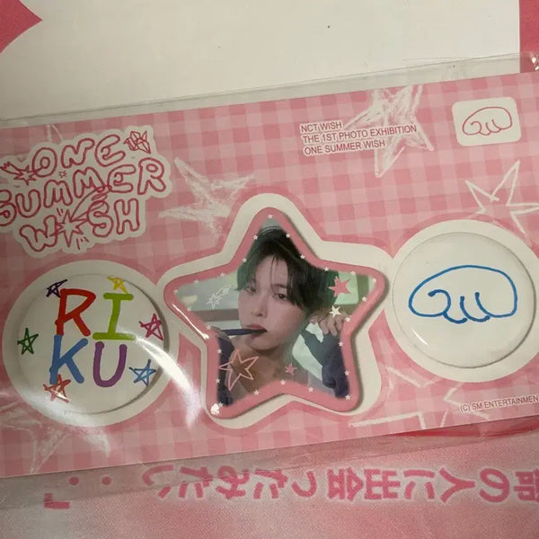 [BUNJANG] NCT WISH Riku One Summer Wish Pin Button Set (Sealed) / 엔시티위시 리쿠 원썸머위시 핀버튼 세트 팝니다 (미개봉)