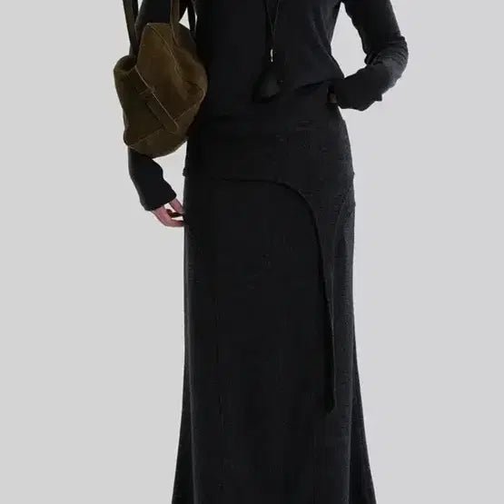 [BUNJANG] Autumn Layered Maxi Skirt / 어텀 레이어맥시스커트
