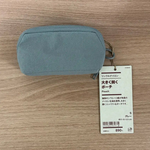 [BUNJANG] Muji Easy Open Pouch S Grey / (새상품)무인양품 꺼내기 쉬운 파우치 s 그레이