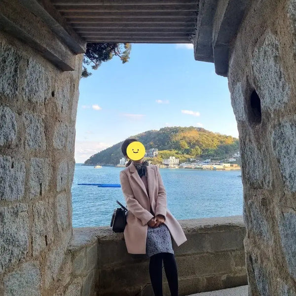 [BUNJANG] Grey Floral Pattern Elastic Waist Midi Skirt / 그레이 플로럴 패턴 밴딩 치마(실착샷o)