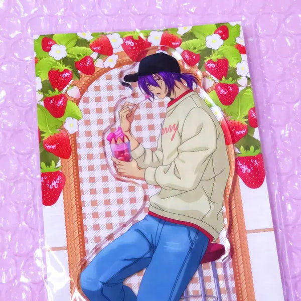 [BUNJANG] Kuroko's Basketball Strawberry Acrylic Stand - Murasakibara Atsushi (Sealed) / (미개봉) 쿠로코의농구 쿠농 아크릴 스탠드 Strawberry ver - 무라사키바라