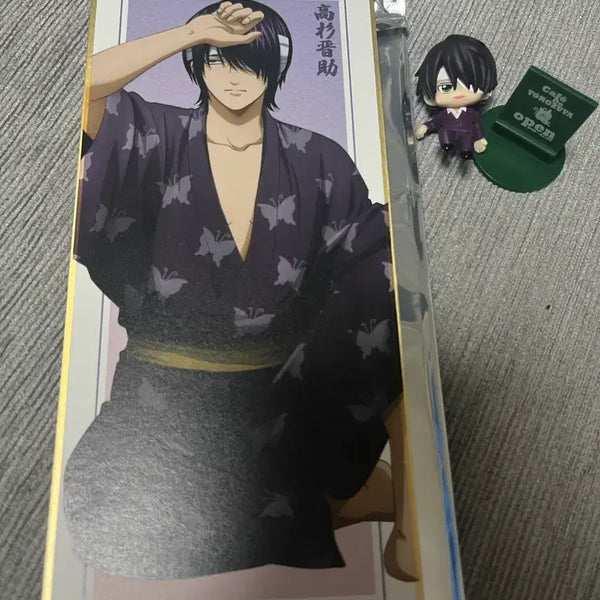 [BUNJANG] Gintama Shinsuke Takasugi Bundle: Shikishi Board & Cafe Yorozuya Ochama / 일괄) 은혼 타카스기 신스케 색지+카페 요로즈야 오챠토모 판매