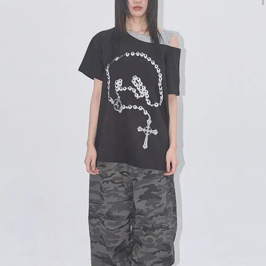 [BUNJANG] Rogerier Noir/Miseki Seoul Ames Ronron Rockcake Ohos Top / 팬시클럽 상의 로저리 노이어/미세키 서울 아메스 론론 락케이크 오호스