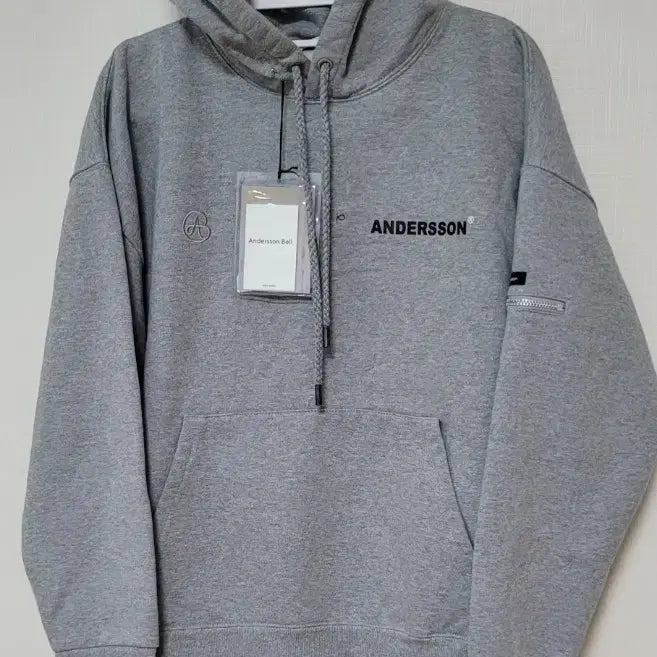 [BUNJANG] Andersson Bell Grey Fleece Hoodie M (Unisex) / 앤더슨벨 그레이 기모 후드티 M (남여공용 )
