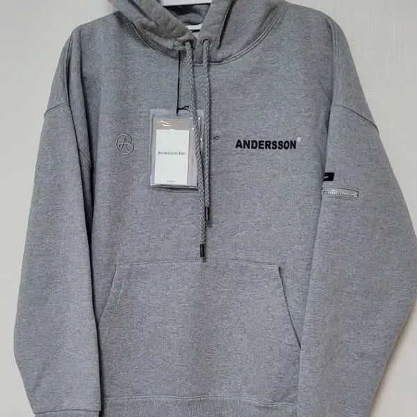 [BUNJANG] Andersson Bell Grey Fleece Hoodie M (Unisex) / 앤더슨벨 그레이 기모 후드티 M (남여공용 )