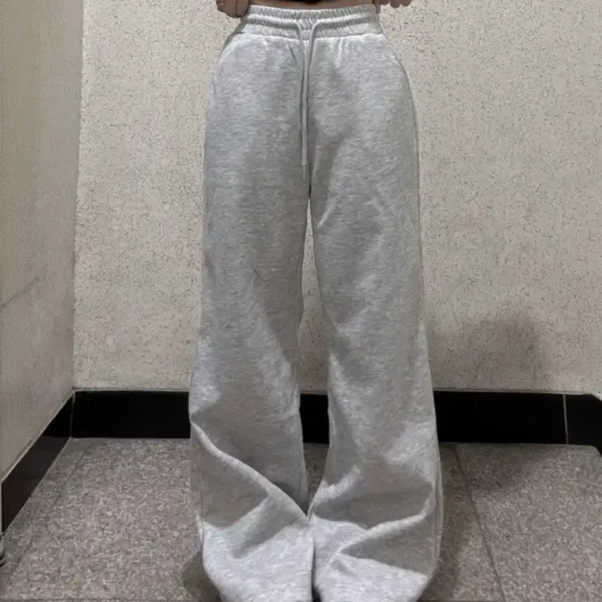 [BUNJANG] Ablry Bootcut Training Pants - Gray (New) / 택달린 새상품) 에이블리 부츠컷 트레이닝 팬츠