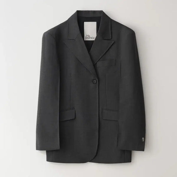 [BUNJANG] Majone Boyfriend Double Button Jacket M / 마조네 보이프렌드 더블버튼 자켓 m
