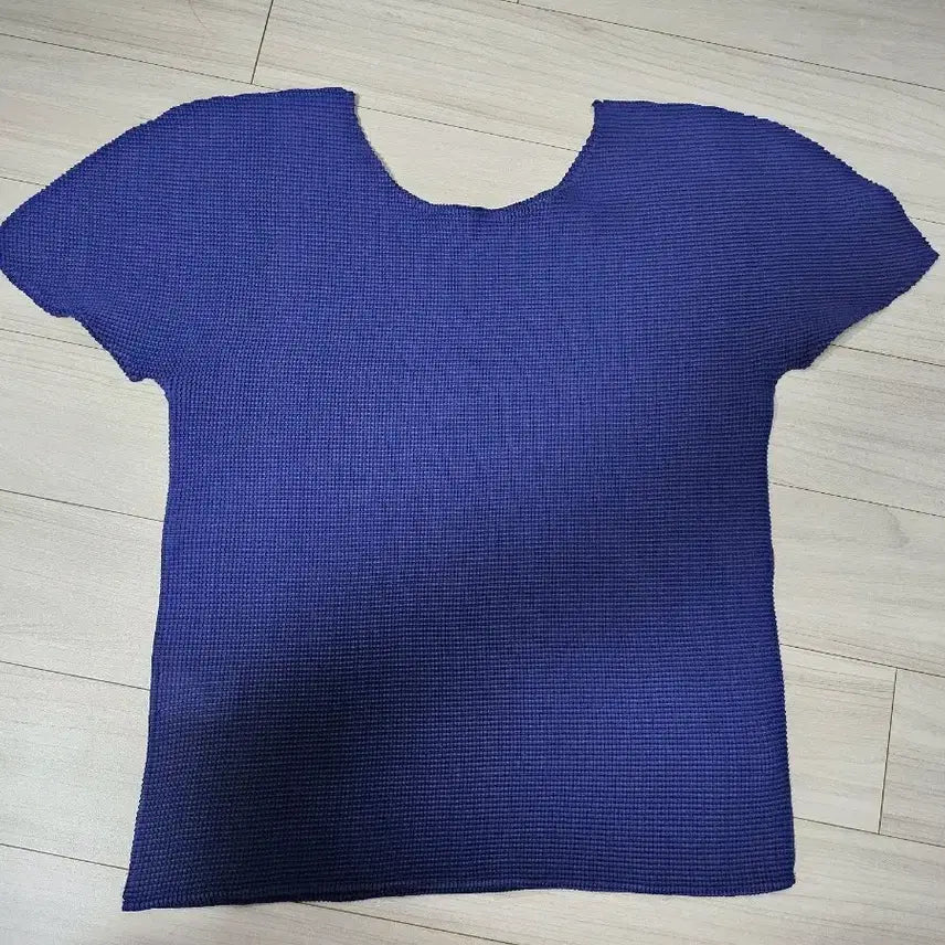 [BUNJANG] Issey Miyake Pleats Blouse Navy / 이세이미야케