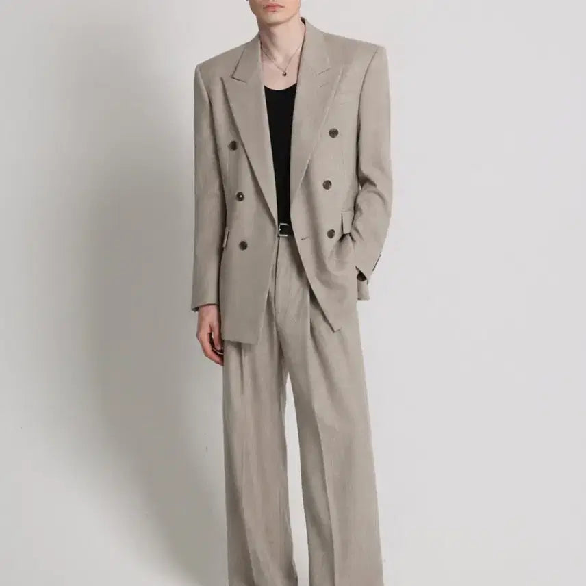 [BUNJANG] Carryover Eve Summer French Wool Setup L / 캐리오버 이브 섬머 프렌치 울 셋업 L, L