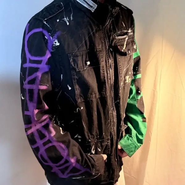 [BUNJANG] Levi's Custom Painted M65 Jacket / 리바이스 m65 커스텀 페인팅 자켓