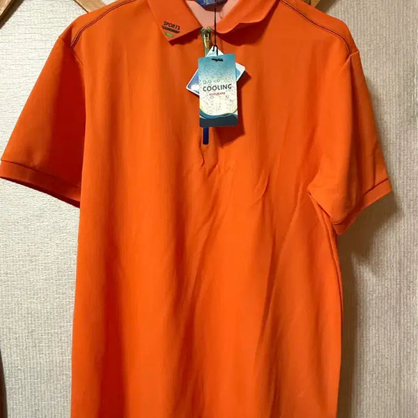 [BUNJANG] Orange Short-Sleeve T-Shirt / 여름 쿨링 오렌지 반팔 티셔츠