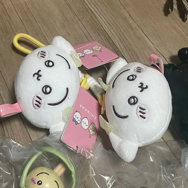 [BUNJANG] Robber Rabbit Usagi Face Keyring Plush / 롭이어 리본 우사기 페이스 키링 인형