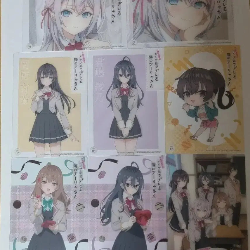 [BUNJANG] Aya (Russiya) Standee Bundle Set / 가끔씩 툭하고 러시아어로 부끄러워하는 옆자리의 아랴 양 러시아랴 로시데레 러시부끄 카드 일괄