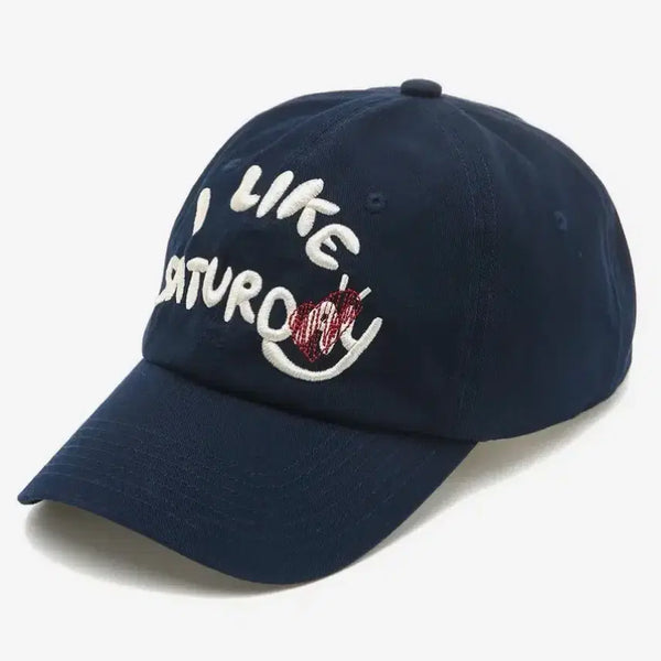 [BUNJANG] Ilcorso SATURDAY 6-Panel Ball Cap Navy / (빅사이즈)일꼬르소 SATURDAY 6패널 볼캡 네이비 대두