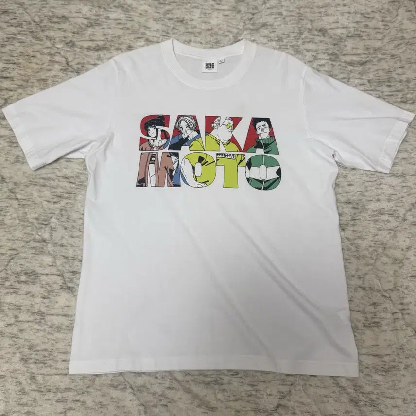 [BUNJANG] GU x Sakamoto Days Collaboration T-Shirt / GU 사카모토 데이즈 티셔츠 L