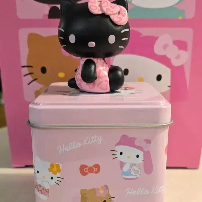[BUNJANG] Hello Kitty Tin Case Figure Black Kitty / 헬로키티 틴케이스 피규어 4