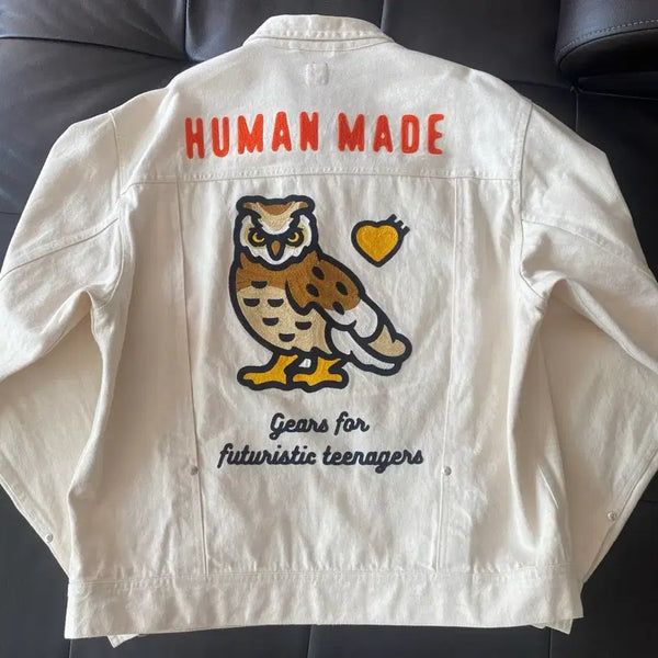 [BUNJANG] Human Made Owl Denim Work Jacket XL / (XL) 휴먼메이드 부엉이 데님워크자켓