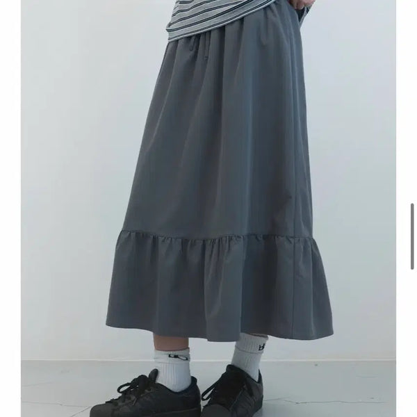 [BUNJANG] EN BLUES Panel Shirring Skirt / 엔조블루스) 패널 셔링 스커트 새상품