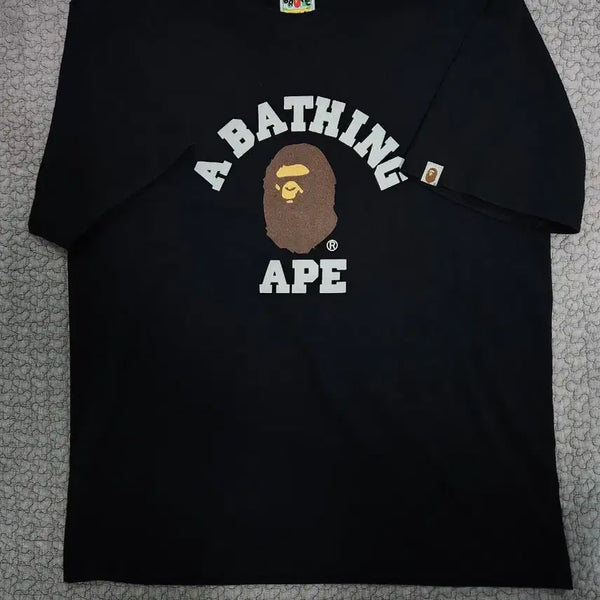 [BUNJANG] BAPE College T-Shirt Black XL / 베이프 컬리지 반팔 티셔츠 블랙 XL 판매