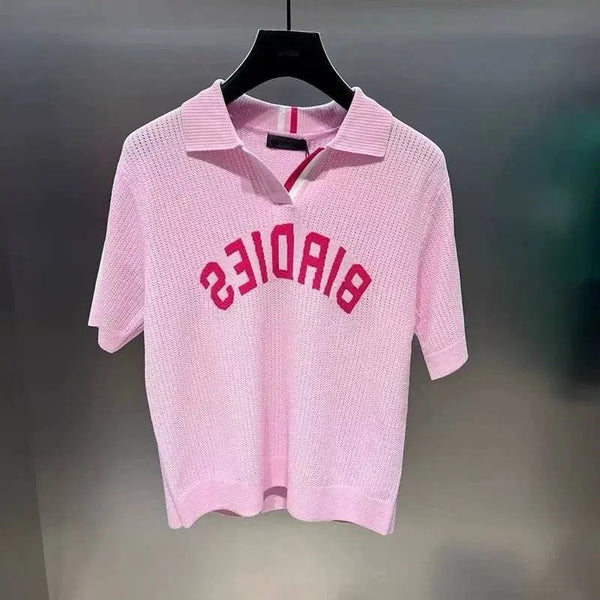 [BUNJANG] Gfore Short Sleeve Knit Summer T-Shirt / (당일배송)지포어 여름 반팔 니트 반팔