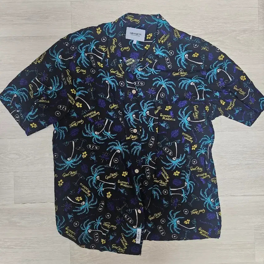 [BUNJANG] Carhartt WIP Hawaiian Pattern Short-Sleeve Shirt - Size L / [새상품] 칼하트 wip 반팔 셔츠 하와이안 패턴 L사이즈