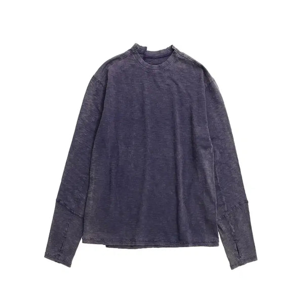 [BUNJANG] 999 Humanity Bleached Long Sleeve Purple / [1] 999휴머니티 블리치드 롱슬리브 퍼플