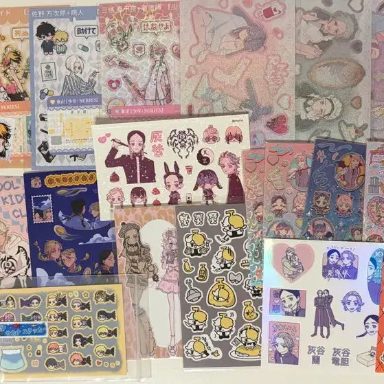 [BUNJANG] Tokyo Revengers Unofficial Sticker Bundle Set (34 pcs) / 도리벤 도쿄리벤저스 비공식 스티커 34장 일괄