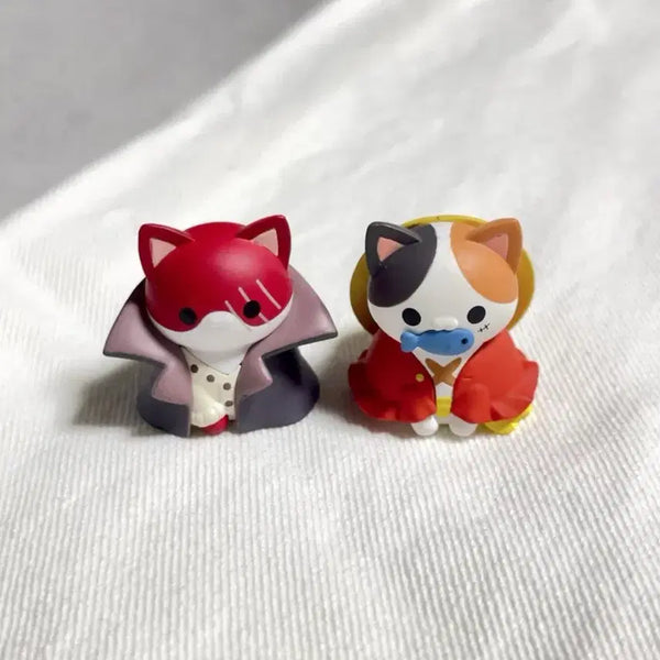 [BUNJANG] MegaCat NyaPiece Shanks Luffy Mini Figure Bundle / 원피스 샹크스 루피 메가캣 냥피스 미니 피규어