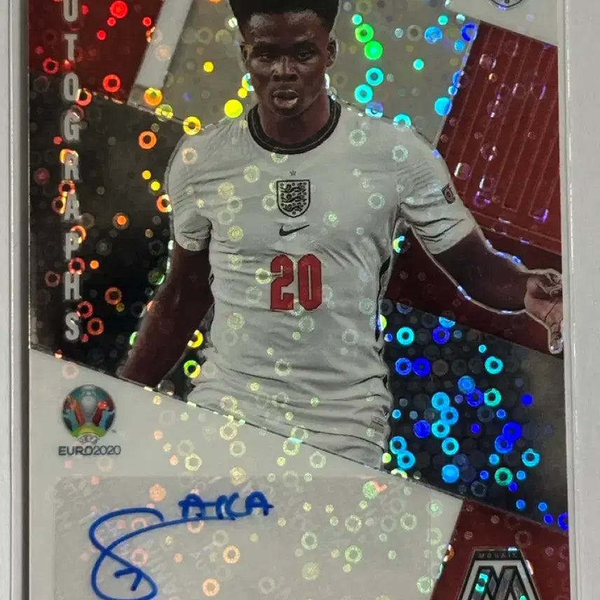 [BUNJANG] Bukayo Saka Autographed Football Card / 사카 축구카드 오토