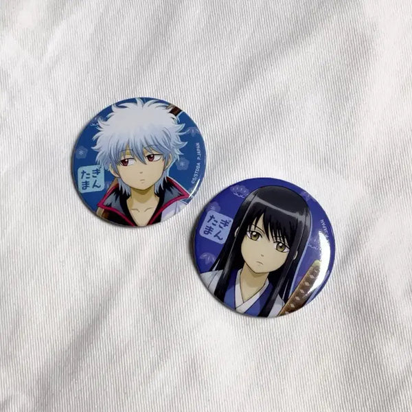 [BUNJANG] Gintama Gintoki Katsura Chibi Can Badge Set / 은혼 긴토키 카츠라 작아져버렸다 치비 캔뱃지 일괄