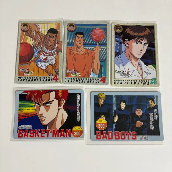 [BUNJANG] Slam Dunk Classic Cards Carddas 5-Card Set / 슬램덩크 고전 카드 / 카드다스 5장 세트