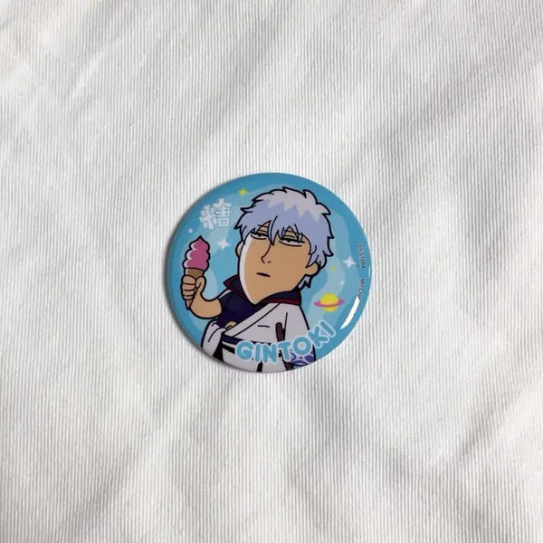[BUNJANG] Gintama Gintoki Bukubu Can Badge / 은혼 긴토키 부쿠부 캔뱃지