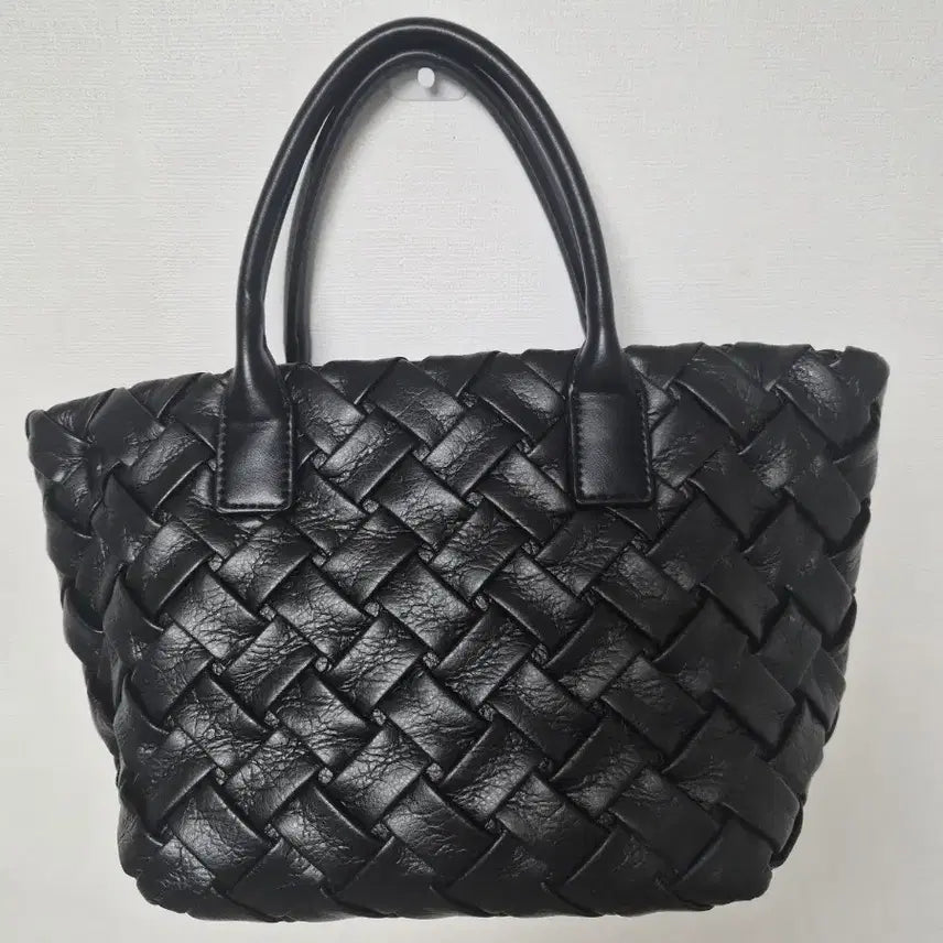 [BUNJANG] Black Leather Shoulder Bag / 가죽 숄더백 블랙