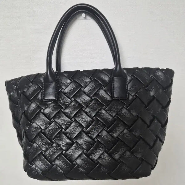 [BUNJANG] Black Leather Shoulder Bag / 가죽 숄더백 블랙