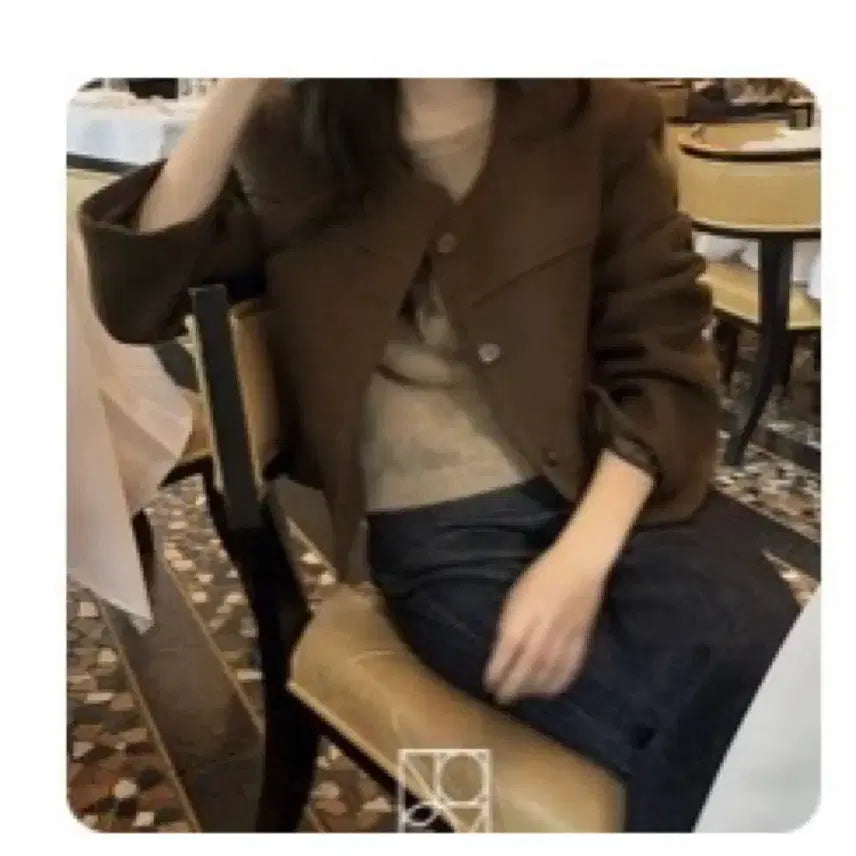 [BUNJANG] GANESRA Baum Wool Collarless Jacket Brown / 가내스라 바움 울 노카라 자켓 브라운