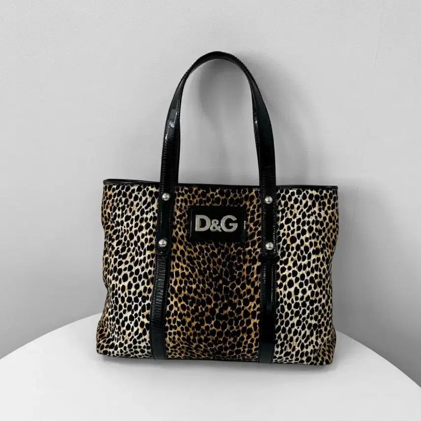 [BUNJANG] Dolce & Gabbana Leopard Print Tote Bag / D&G 토트백 갸루가방 돌체가방