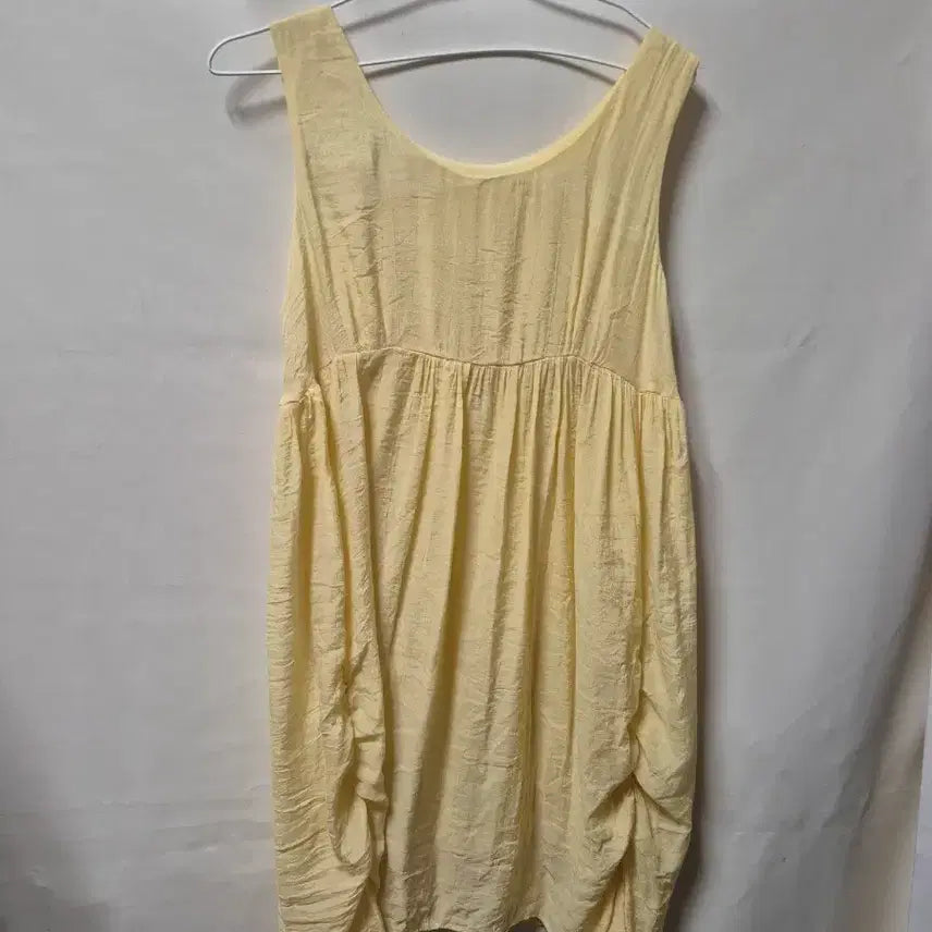 [BUNJANG] Sleeveless Summer Dress Yellow Size 66 / 여름 민소매 원피스 옐로우 66
