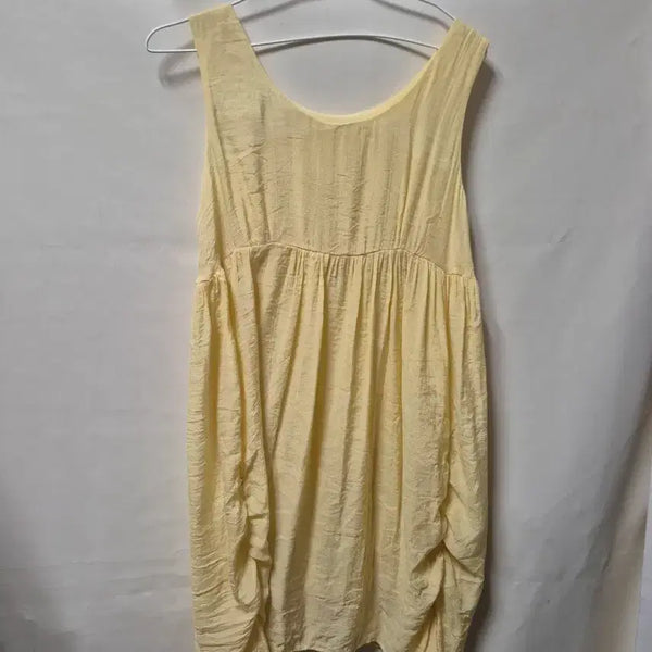 [BUNJANG] Sleeveless Summer Dress Yellow Size 66 / 여름 민소매 원피스 옐로우 66